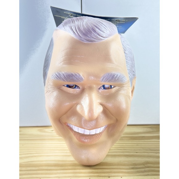 Vintage 1999 Cesar George W Bush US President Halloween Mask Brand New - Picture 1 of 8